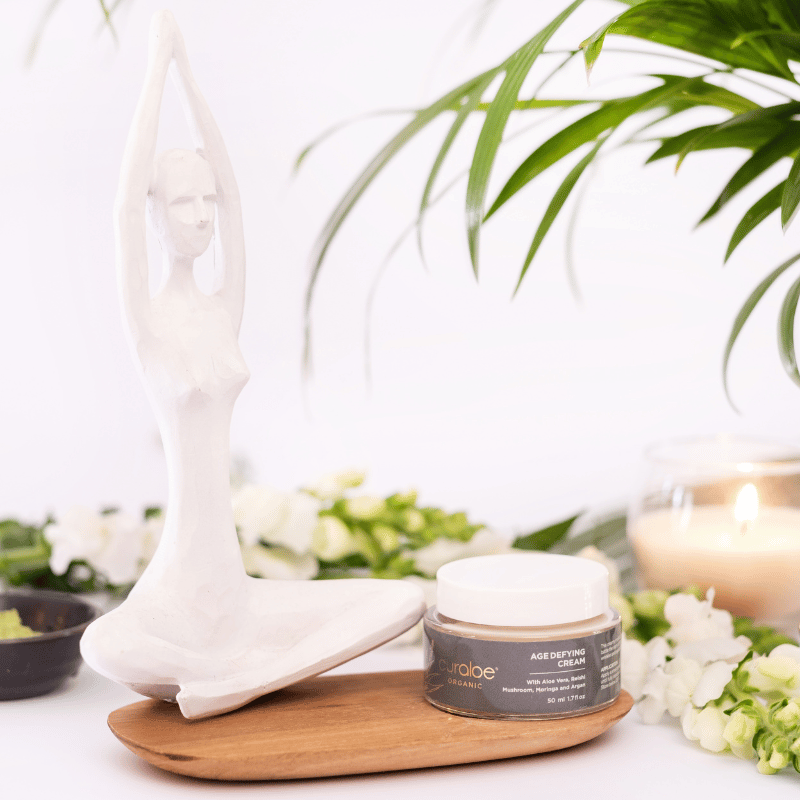 Organic Age Defying Cream - 65% Aloe Vera and Reishi Mushroom